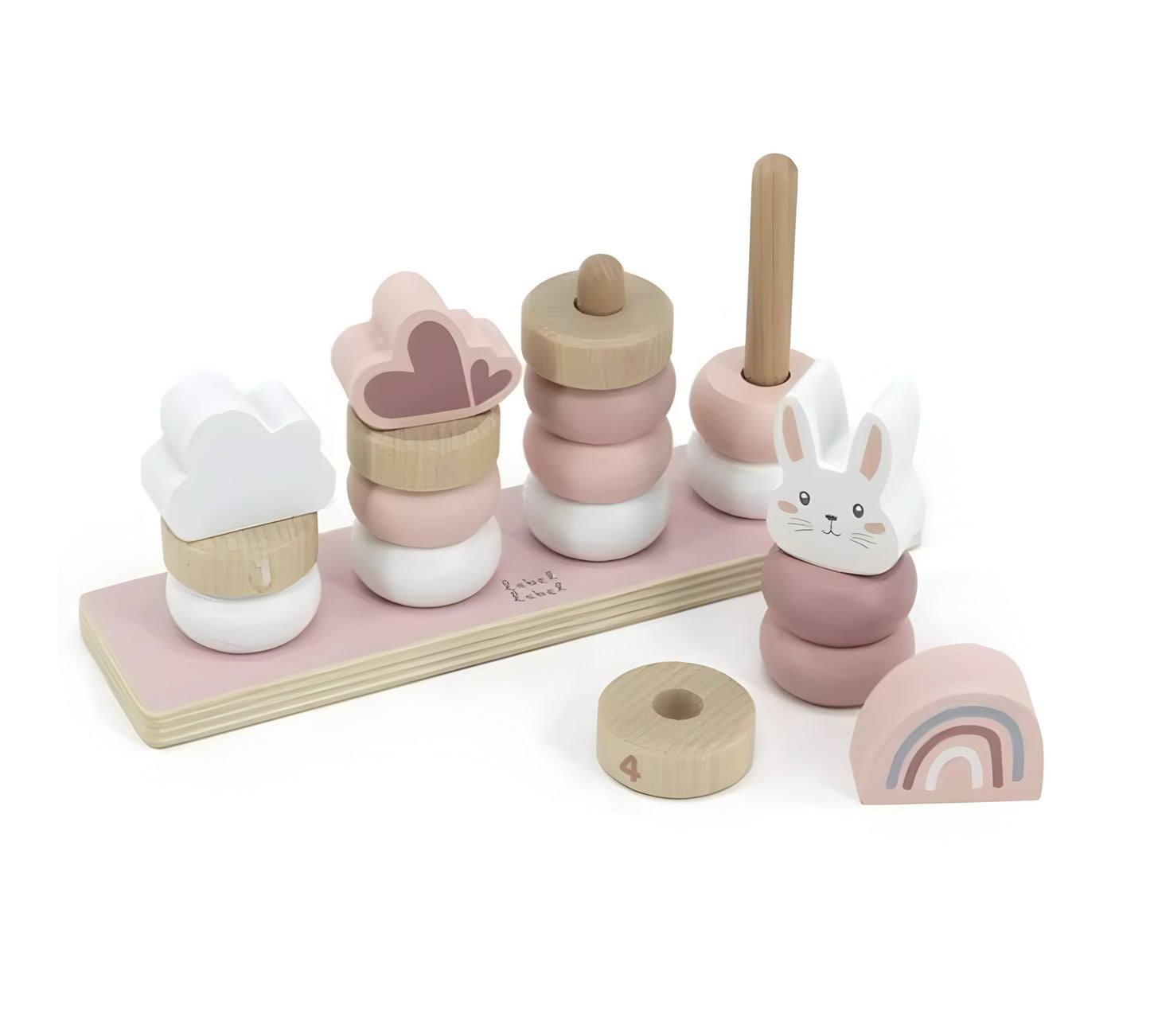 Houten babyblokken – Geometrisch leerspeelgoed voor de vroege hersenontwikkeling