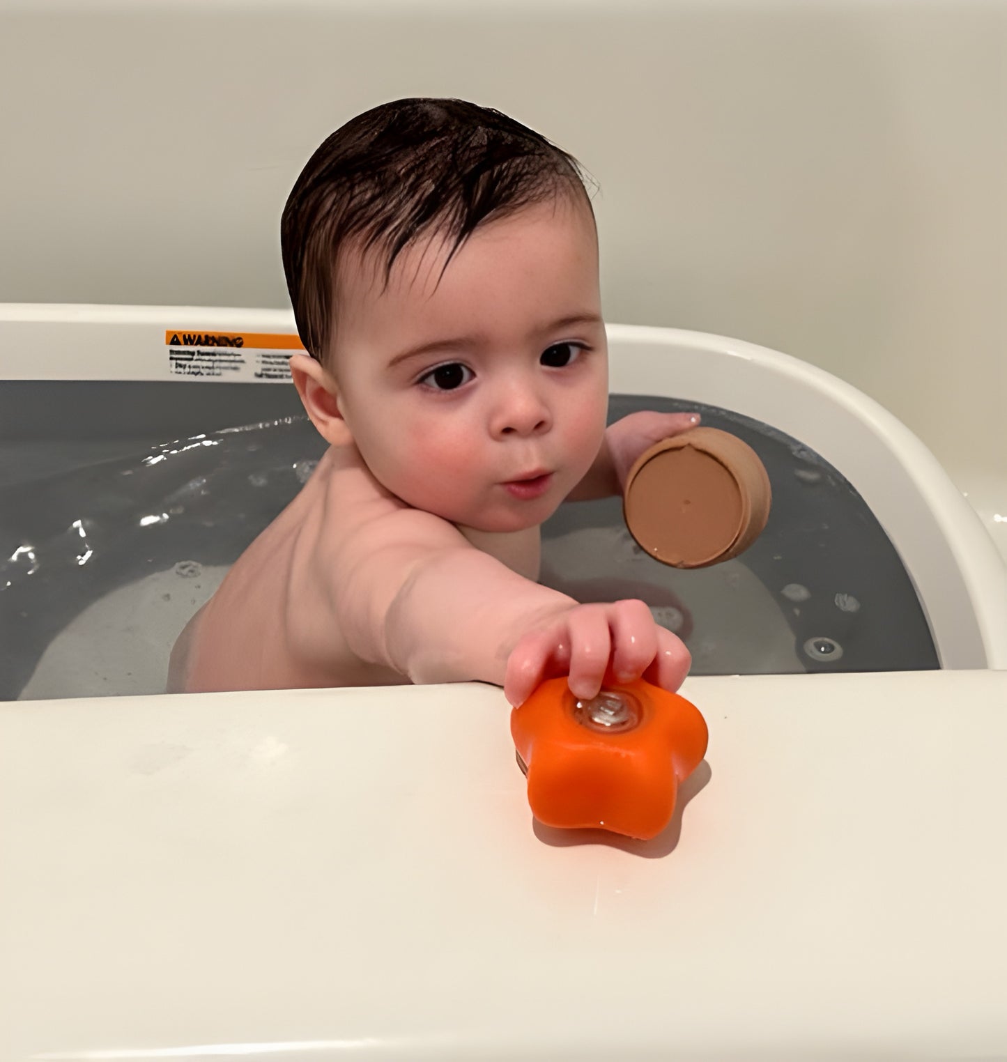 Opvouwbaar babybadje met touchscreen | Duurzaam, geïsoleerd en makkelijk leeg te laten lopen | Afneembare opbergruimte | Voor 0-6 jaar