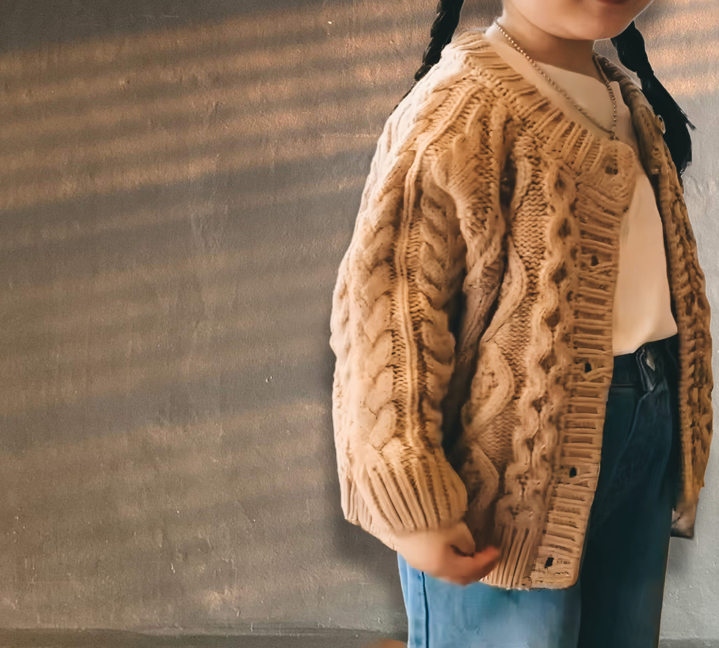 Handgebreid en Zeer Zacht Origineel Baby/Kindervestje