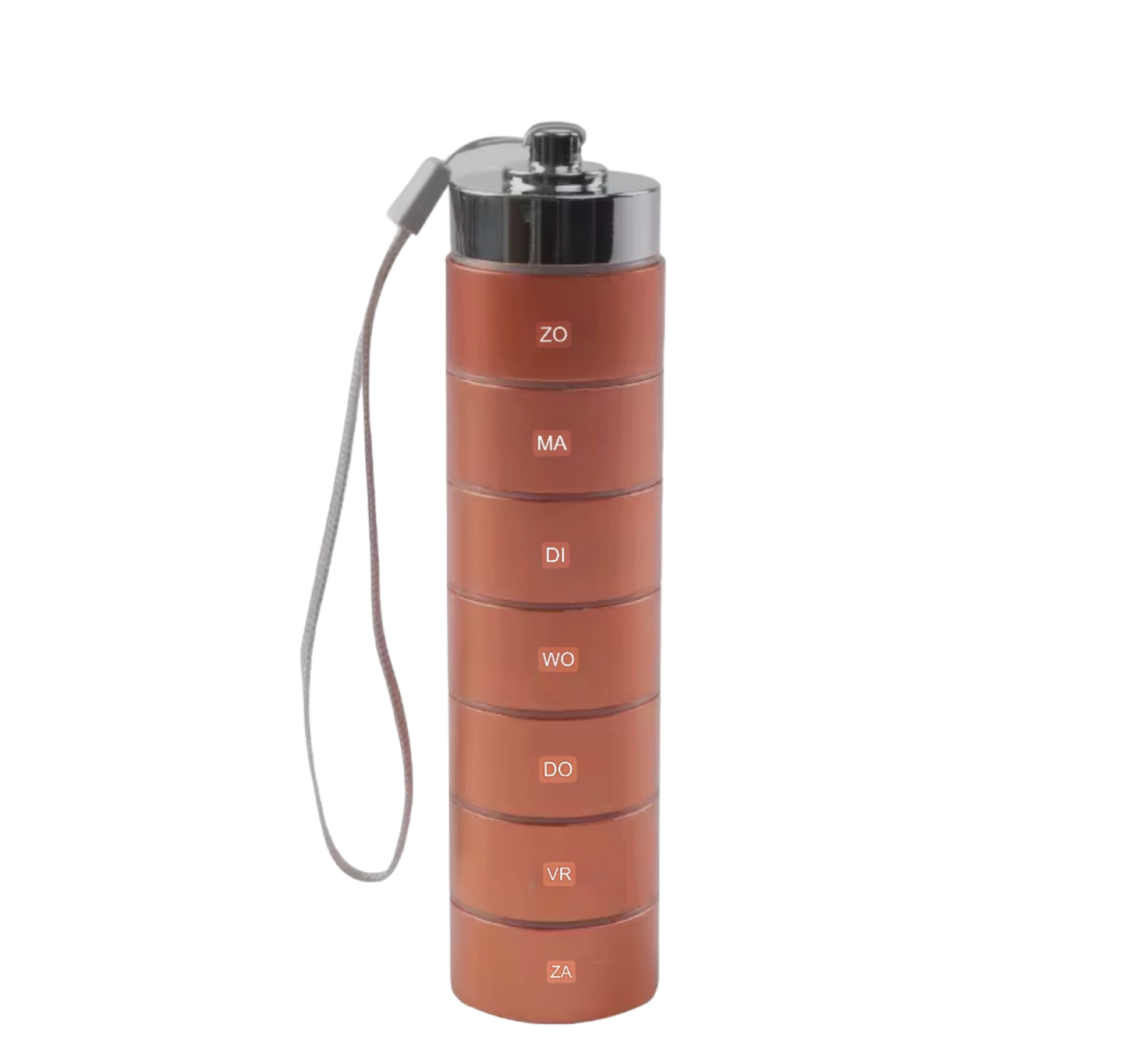 Pillen Organizer met Luxe Aluminium Behuizing