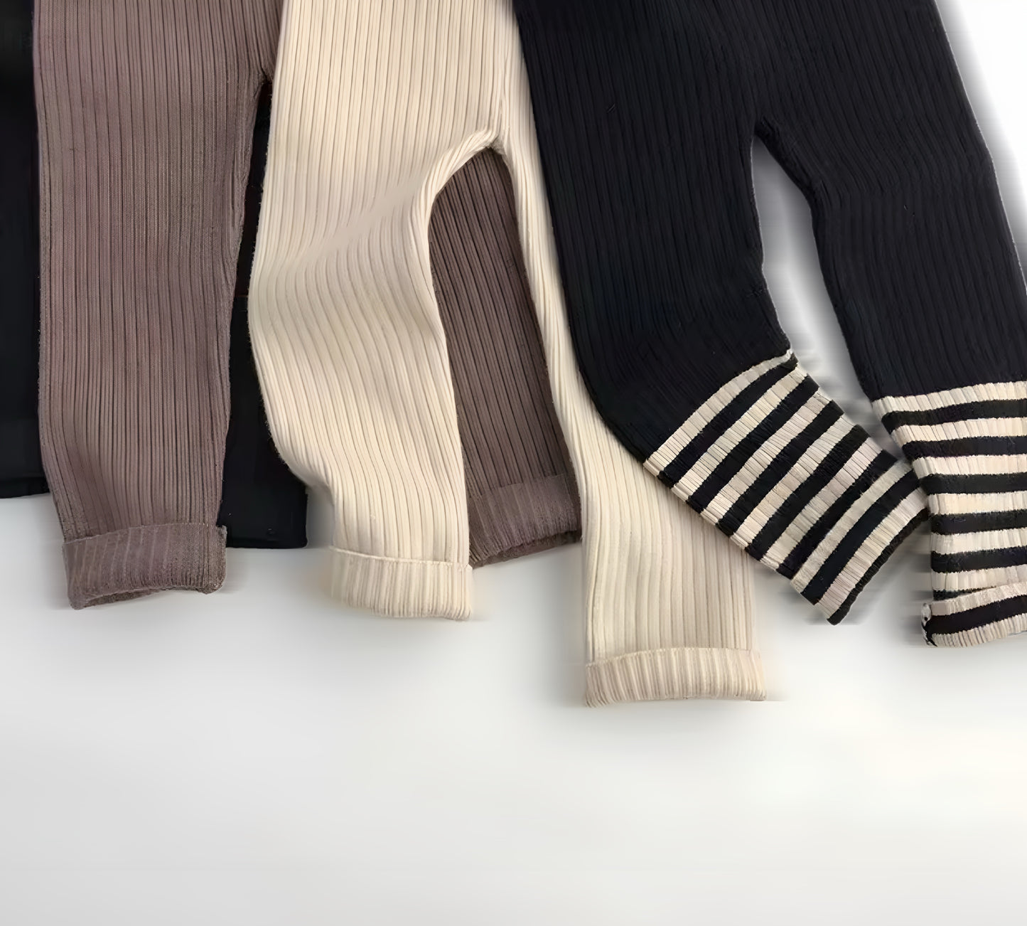 Wollen Gebreide Babylegging Zonder Voetjes