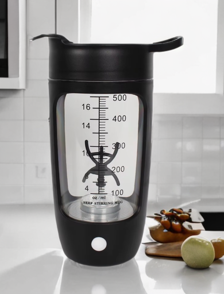 Elektrische Draagbare Proteïne/Mixer Fles – USB-C Oplaadbaar