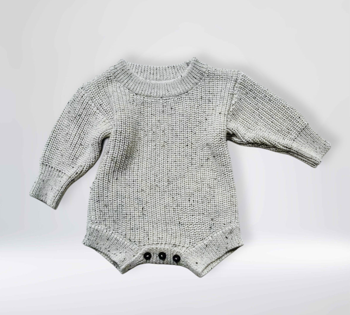 Gebreide Pasgeboren Baby Romperset met lange mouwen, sokken en mutsjes