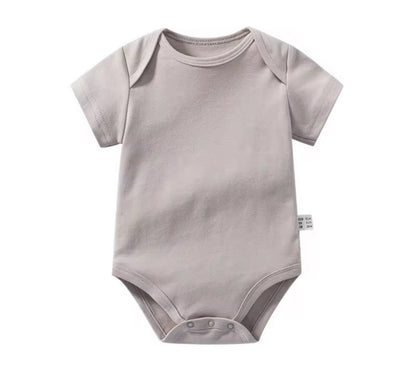 Gebreide Babyrompertjes in Lichte Kleur/Effen Design