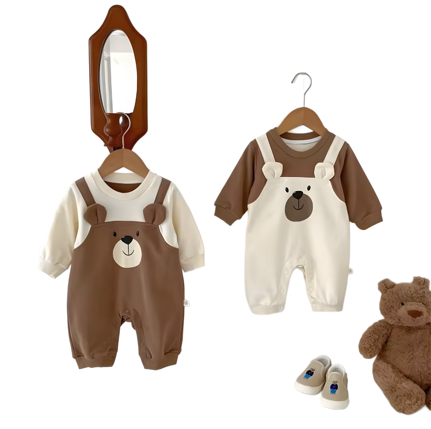 Katoenen en Zacht Ontwerp Volledige schattige babyromper