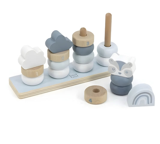 Houten babyblokken – Geometrisch leerspeelgoed voor de vroege hersenontwikkeling