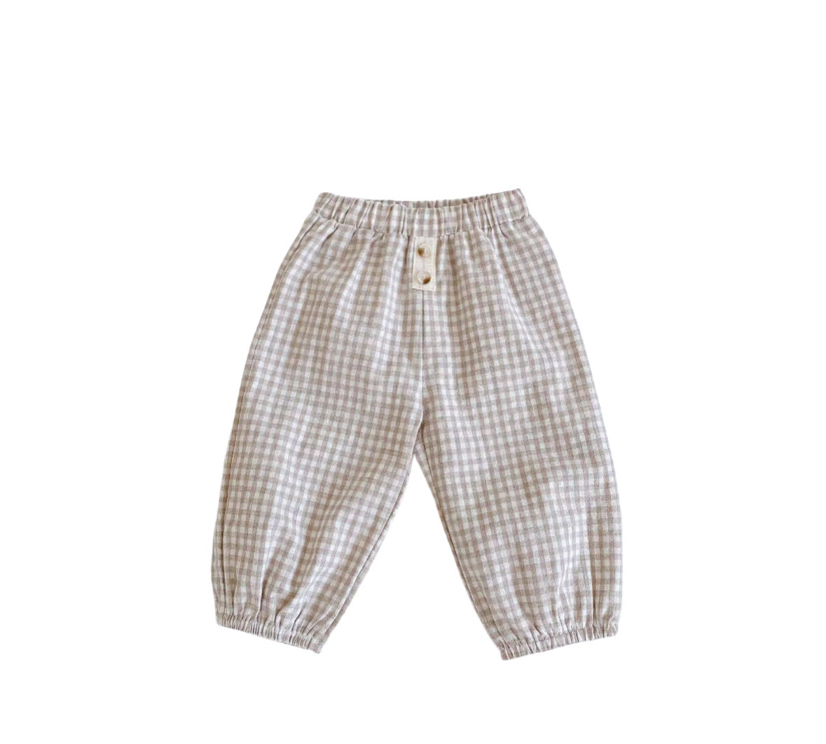 Vanzaa's Baby Broekjes - Zachte katoenen ruitjesstijl