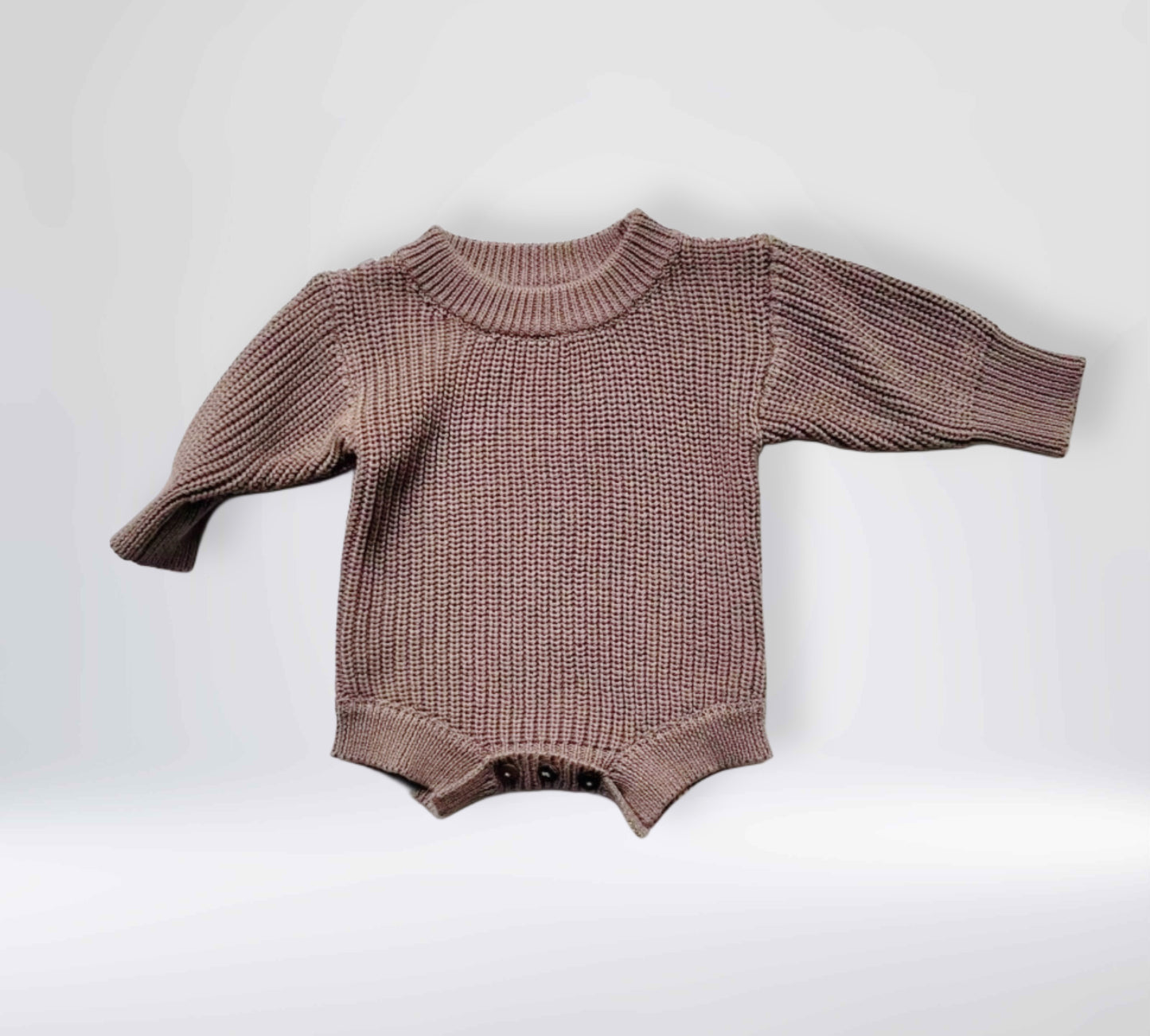 Gebreide Pasgeboren Baby Romperset met lange mouwen, sokken en mutsjes