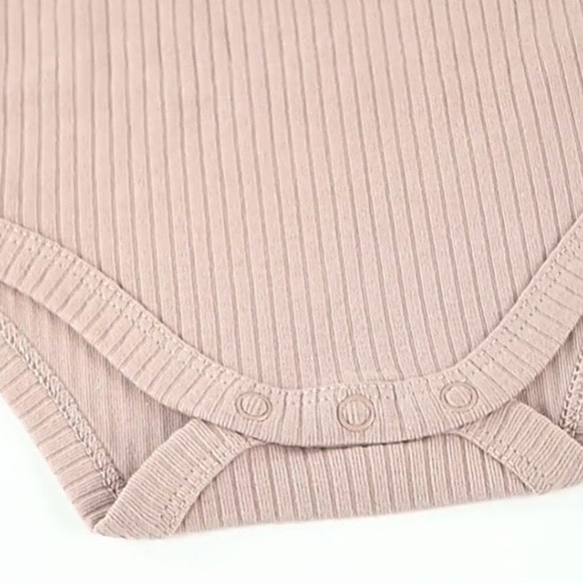 Lange mouw rompertjes van biologisch katoen - gebreid