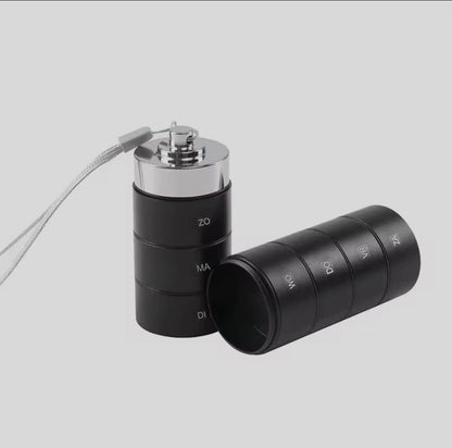 Pillen Organizer met Luxe Aluminium Behuizing