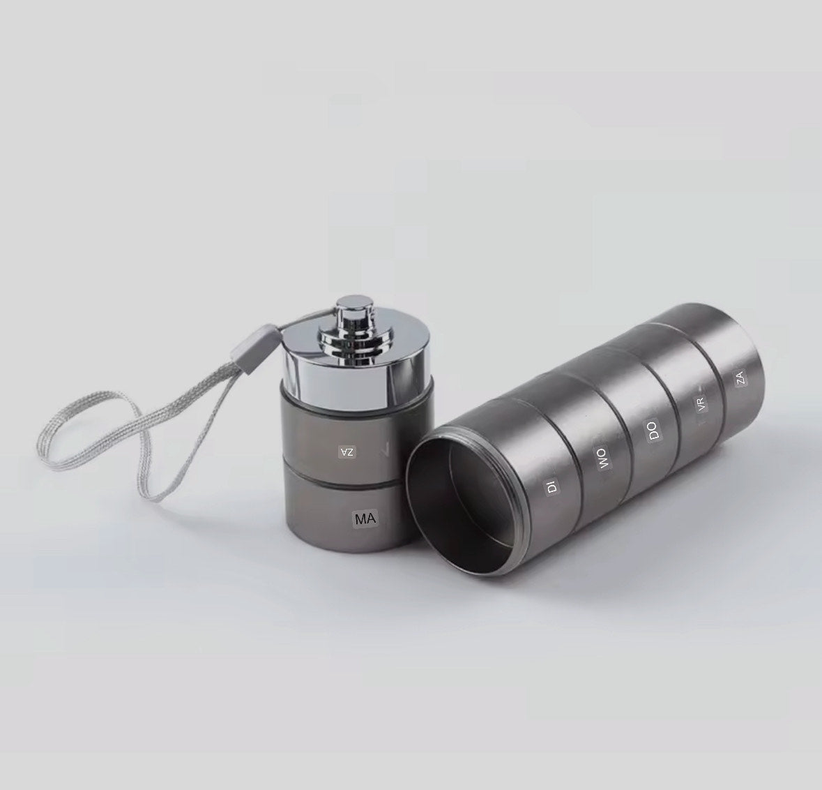 Pillen Organizer met Luxe Aluminium Behuizing